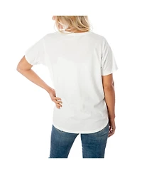 Gameday Couture Women's White UConn Huskies On Point Oversized T-Shirt