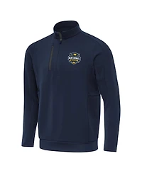 Antigua Men's Navy Michigan Wolverines 2026 Ncaa Basketball National Champions Generation Quarter-Zip Pullover Sweatshirt