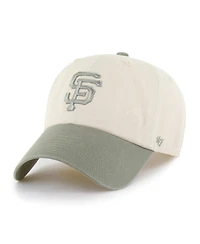 '47 Brand Men's Natural/Olive San Francisco Giants Two-Tone Fashion Clean Up Adjustable Hat