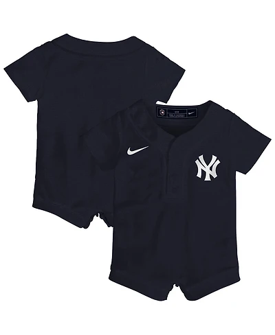 Nike Baby Boys and Girls Navy New York Yankees Alternate Replica Romper Jersey