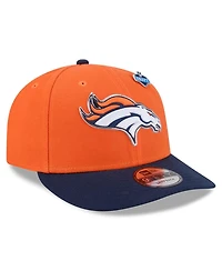 New Era Big Boys and Girls Orange/Navy Denver Broncos 2026 Nfl Draft Pre-Curved 9FIFTY Snapback Hat
