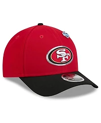 New Era Men's Scarlet/Black San Francisco 49ers 2026 Nfl Draft 9FORTY M-Crown Adjustable Hat