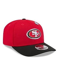 New Era Men's Scarlet/Black San Francisco 49ers 2026 Nfl Draft 9SEVENTY Adjustable Hat