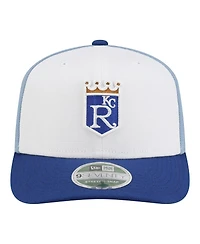 New Era Men's White/Light Blue Kansas City Royals Player Replica 9SEVENTY Adjustable Hat