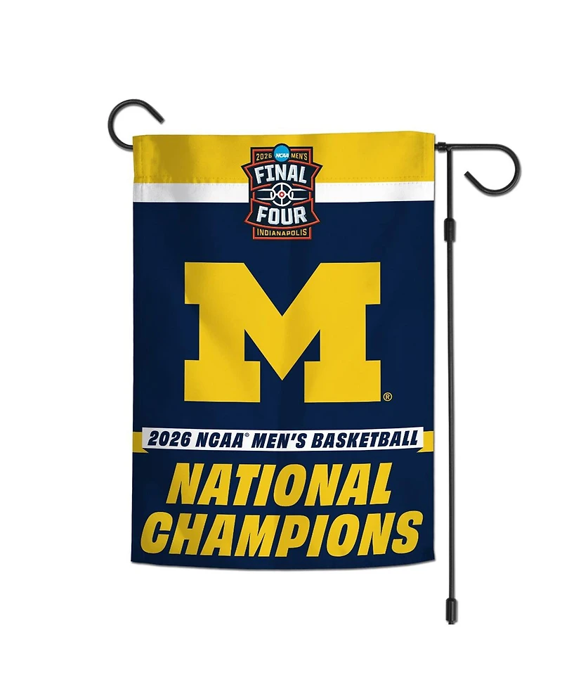 Wincraft Michigan Wolverines 2026 Ncaa Men's Basketball National Champions 12" x 18" Double-Sided Garden Flag
