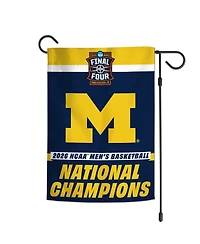 Wincraft Michigan Wolverines 2026 Ncaa Men's Basketball National Champions 12" x 18" Double-Sided Garden Flag