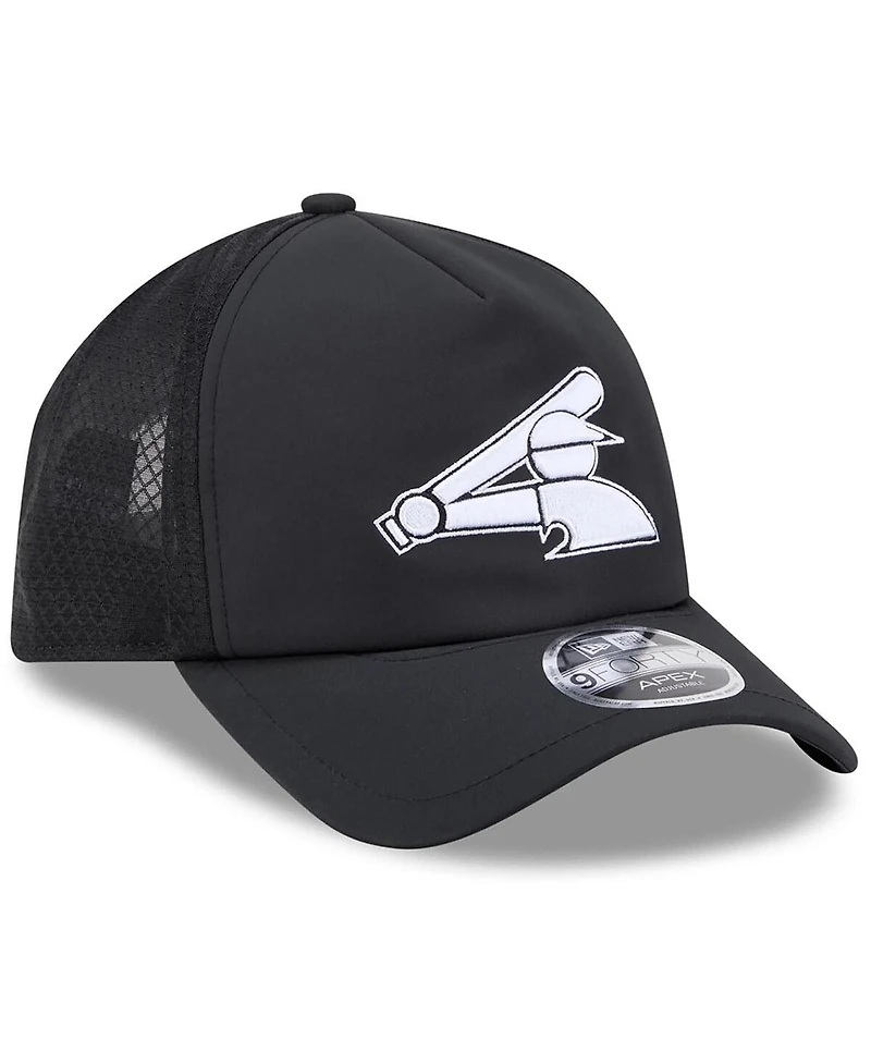 New Era Men's Black Chicago White Sox 2026 Batting Practice Alternate Apex 9FORTY Adjustable Hat