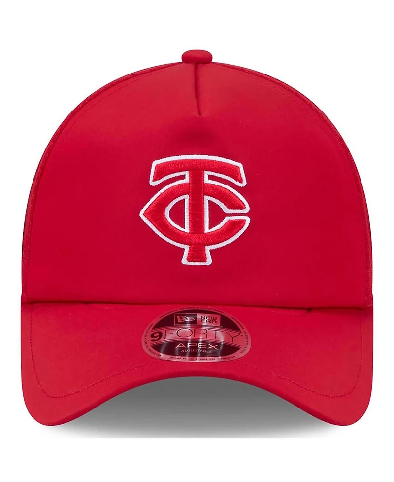New Era Men's Minnesota Twins 2026 Batting Practice Apex 9FORTY Adjustable Trucker Hat