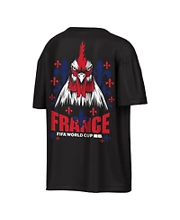 Outerstuff Men's Black France National Team Fifa World Cup 2026 Rally Oversized 2-Hit T-Shirt