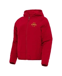 Antigua Women's Cardinal Iowa State Cyclones Universe Full-Zip Puffer Jacket