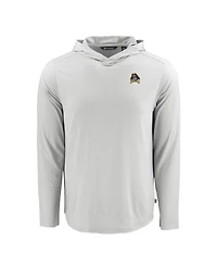 Cutter & Buck Men's Gray Ecu Pirates Coastline Epic Comfort Eco Long Sleeve Hoodie T-Shirt