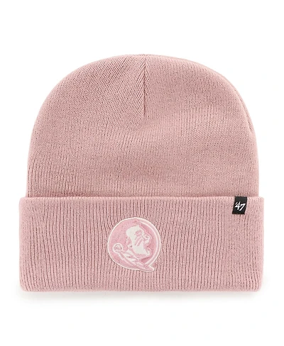'47 Brand Women's Pink Florida State Seminoles Haymaker Cuffed Knit Hat