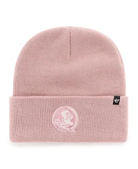 '47 Brand Women's Pink Florida State Seminoles Haymaker Cuffed Knit Hat