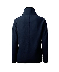 Cutter & Buck Women's Navy Georgetown Hoyas Cascade Eco Sherpa Fleece Half-Zip Pullover Jacket