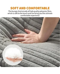 gaomon Sling Accent Chair for Living Room,Modern Metal Framed Cozy Armchair,Upholstered Living Room Chairs with Shredded Foam Cushioning