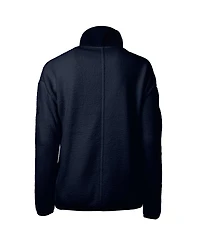 Cutter & Buck Women's Navy New York Yankees Cascade Eco Sherpa Fleece Full-Zip Jacket
