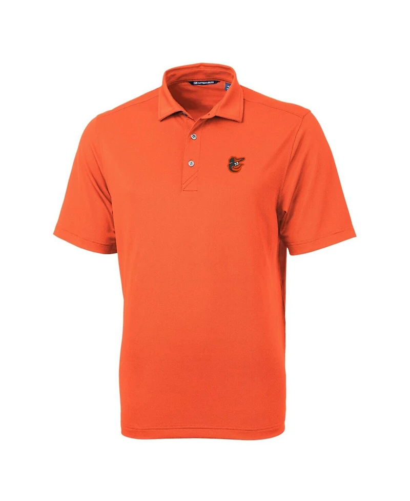 Cutter & Buck Men's Orange Baltimore Orioles Big Tall Virtue Eco Pique Polo Shirt
