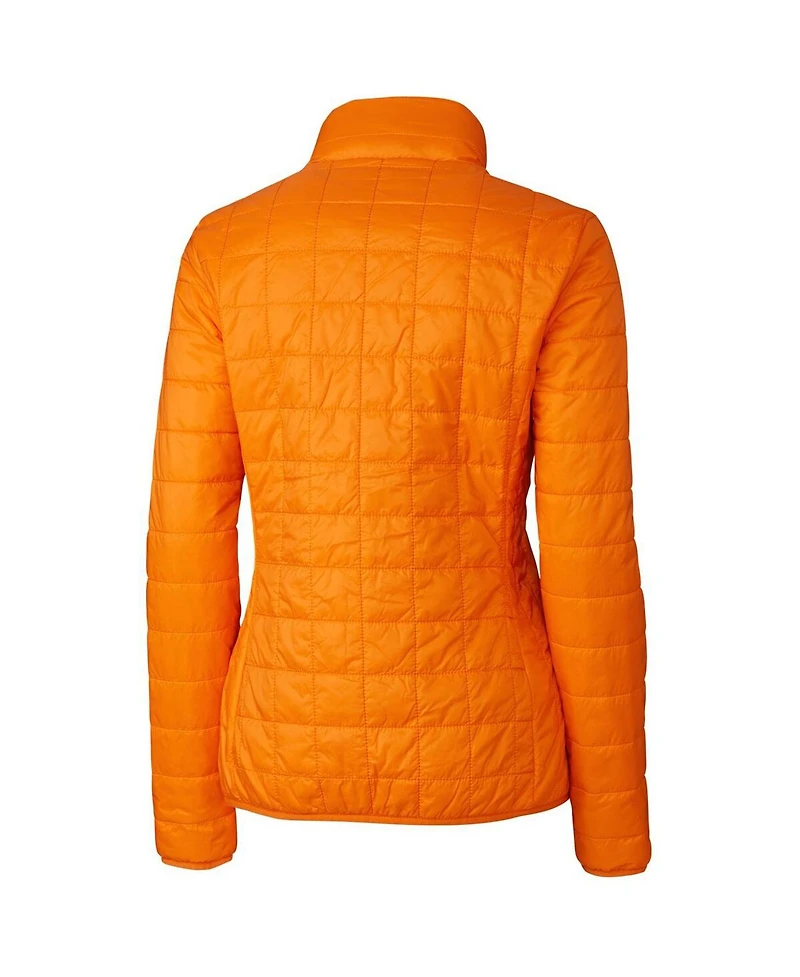 Cutter & Buck Women's Orange San Francisco Giants Rainier PrimaLoft Eco Full-Zip Puffer Jacket
