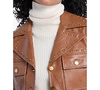 Michael Kors Women's Studded Notch Collar Jacket