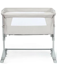Gouun Baby 4-Height Travel Bedside Bassinet with Breathable Mesh and Carry Bag