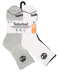 Timberland Men's 6-Pack Millboro High Quarter Sock