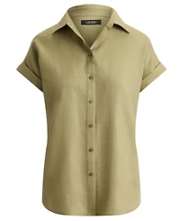 Lauren Ralph Petite Relaxed-Fit Short-Sleeve Shirt