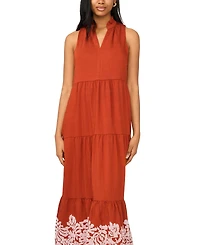 Msk Women's V-Neck Sleeveless Dress