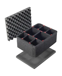 Pelican 1200 Watertight Mini-s Hard Case Without Foam Insert with Trekpak Case Divider Set