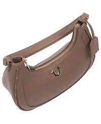 True Religion Zip Top Crescent Hobo Bag