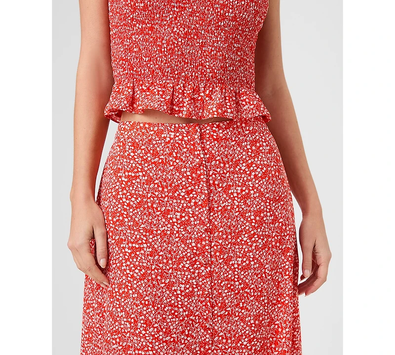 French Connection Women's Floral Print Midi Skirt