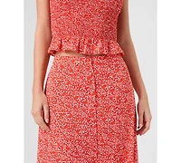 French Connection Women's Floral Print Midi Skirt