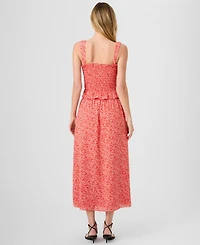 French Connection Women's Floral Print Smocked Top