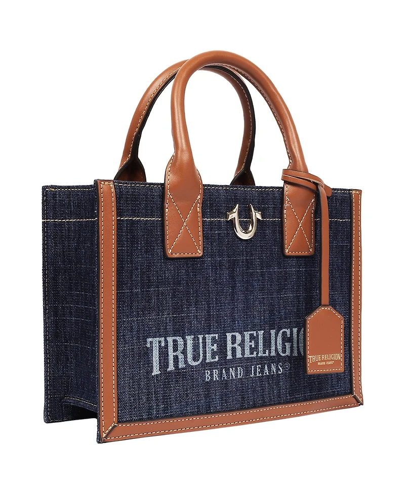 True Religion Modern Edge Denim Tote