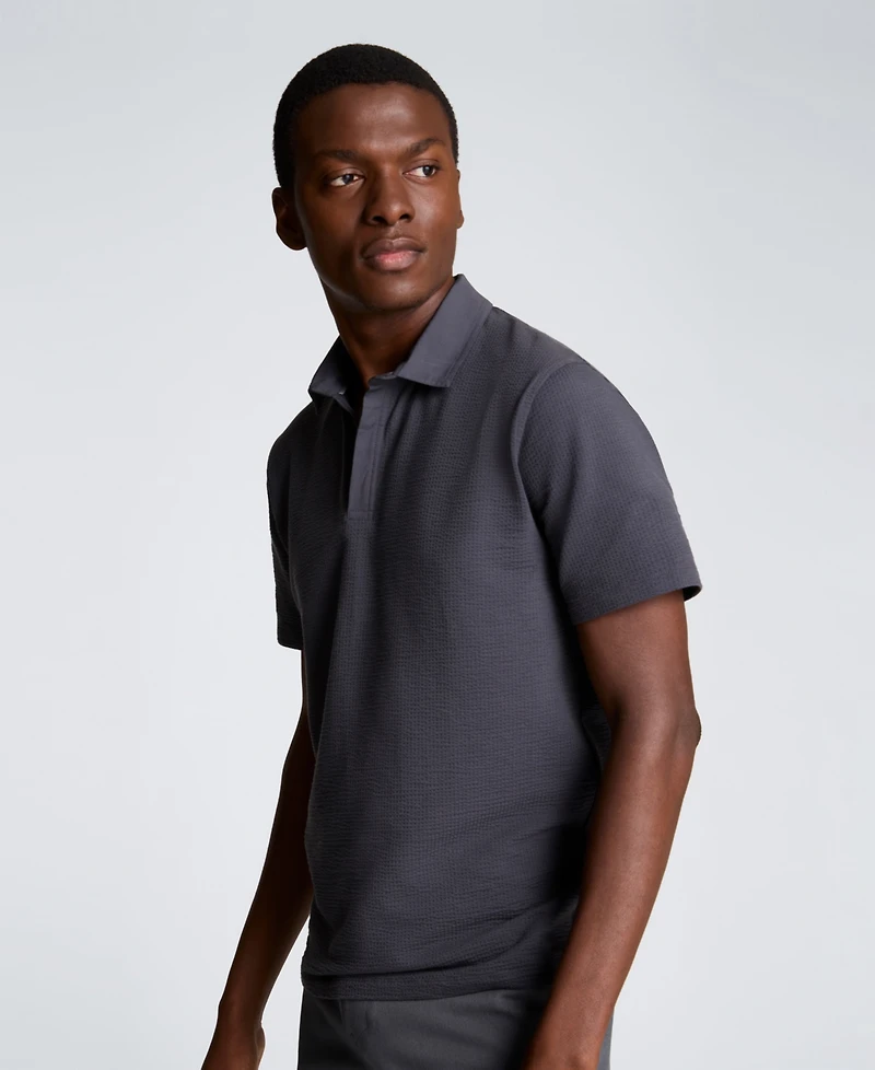 Kenneth Cole Men's Seersucker Classic-Fit Polo Shirt