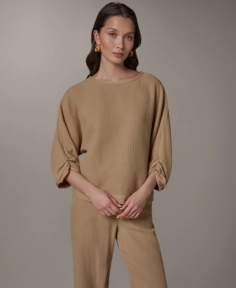 Donna Karan Weekend Women's Boat Neck Blouse