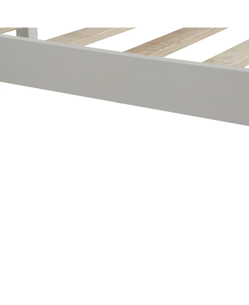 Sailvan Full Wood Platform Bed Frame with Headboard and Slat Support