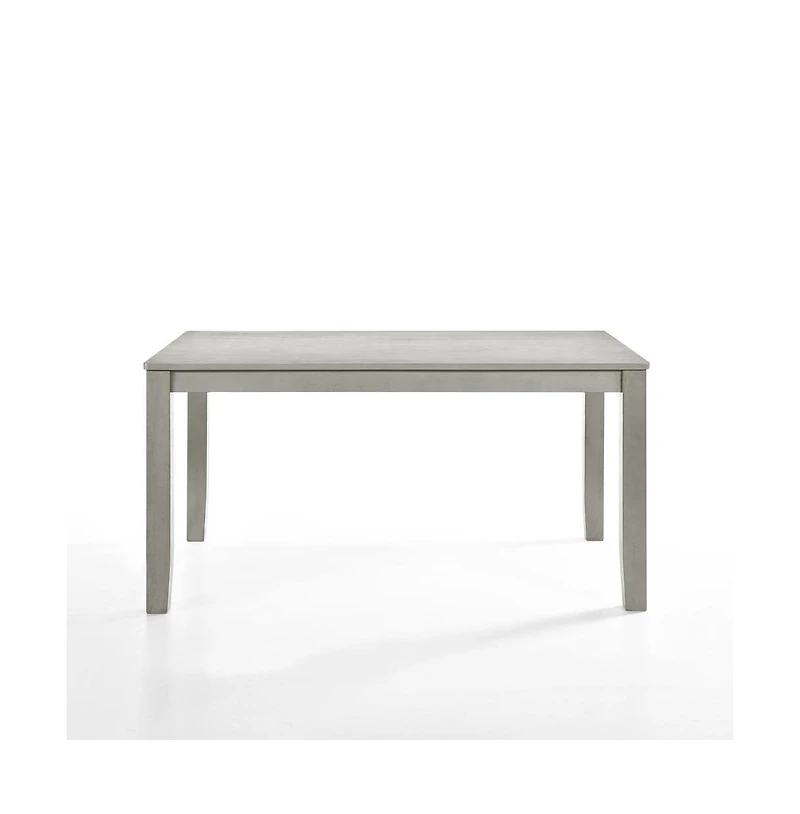 New Classic Furniture Furniture Pascal 59" Wood Rectangle Dining Table in Driftwood