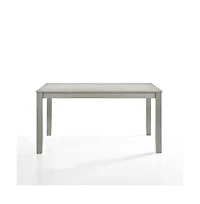 New Classic Furniture Furniture Pascal 59" Wood Rectangle Dining Table in Driftwood