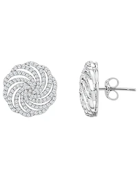 Wrapped in Love Diamond Swirl Stud Earrings (1 ct. t.w.) in 14k White Gold