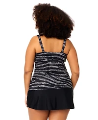 Raisins Curve Plus Size Tanzania Trendy Printed Tankini Swim Top