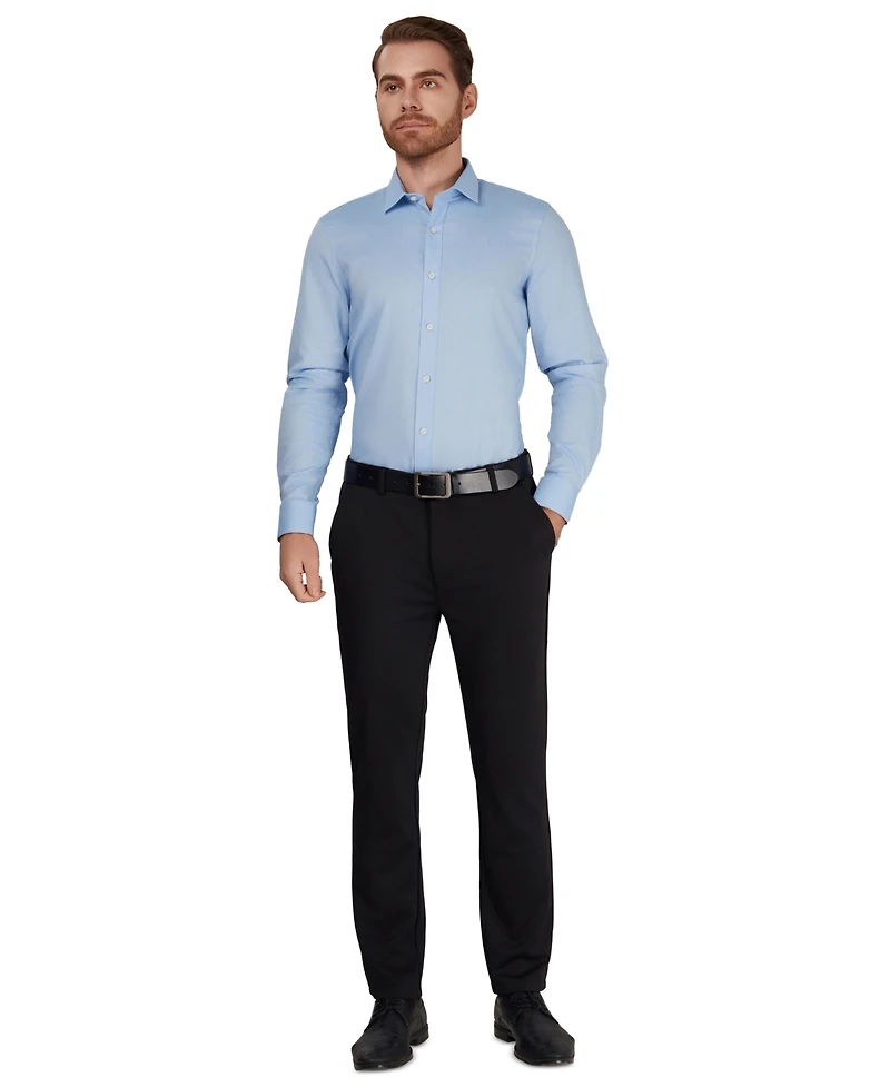 Penguin Men's Slim-Fit Collared Oxford Dress Shirt