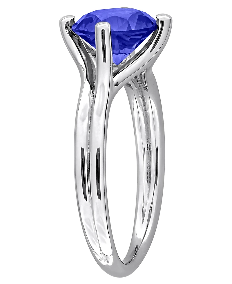Macy's Lab Grown White Sapphire (2 ct. t.w.) Ring Sterling Silver (Also Available Ruby & Blue Sapphire)