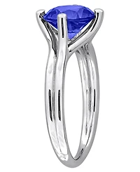 Macy's Lab Grown White Sapphire (2 ct. t.w.) Ring Sterling Silver (Also Available Ruby & Blue Sapphire)