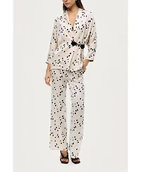 Nocturne Women's Printed Wide-Leg Pants