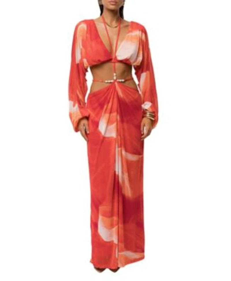 Jluxlabel Selene Draped Top Hera Draped Maxi Skirt