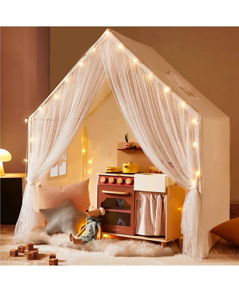 Tiny Land Large Space Playhouse with Star Lights