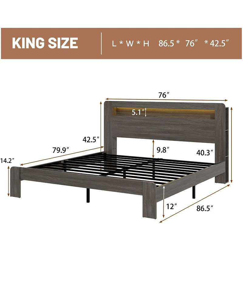 Lucky One Bed Frame King Size