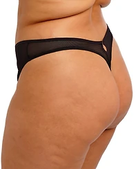 Elomi Women's Kintai Fishnet Mesh Thong, EL301270
