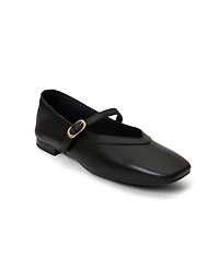Menina Step Women's Greta Leather Mary Jane Flat