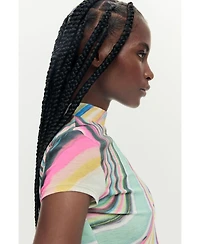 Desigual Women's Printed wavy t-shirt